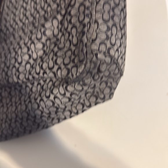 Coach Black and Tan Geometric Tote Bag - Picture 9 of 10